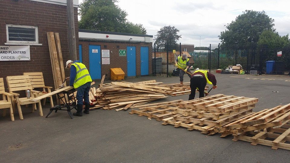 East Midlands Wood Recycling Community wood reuse in 
